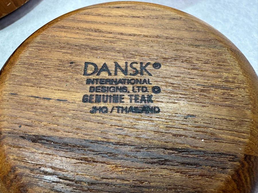 Vintage Dansk Teak Salad Bowl Set 10.5'W [Photo 4]