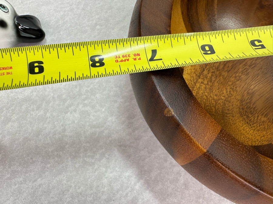 Nambe Wooden Salad Bowl Set 13'W [Photo 9]