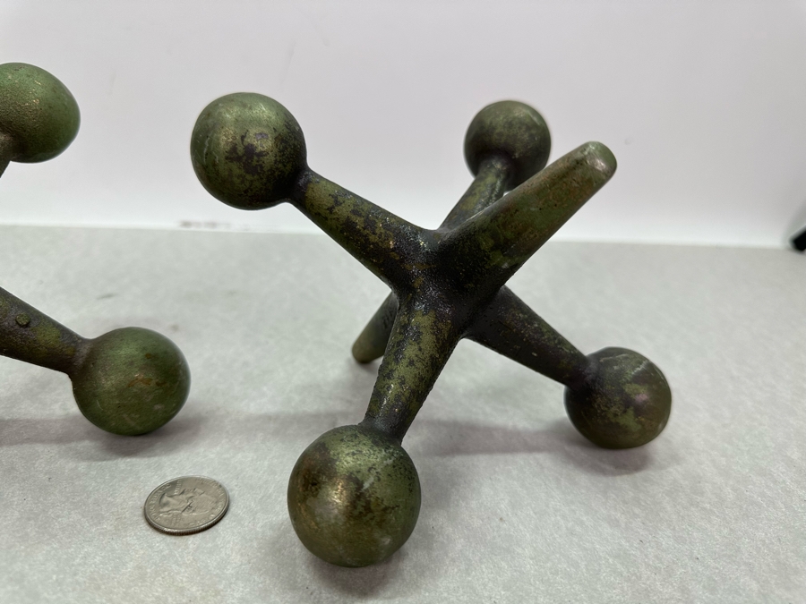 Vintage MCM Bill Curry Style Jack Jax Bookends Made In Japan 7.5'W [Photo 5]