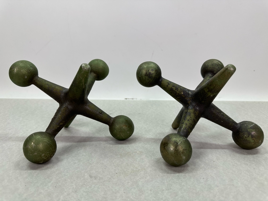 Vintage MCM Bill Curry Style Jack Jax Bookends Made In Japan 7.5'W [Photo 2]