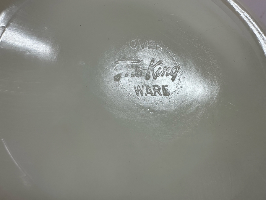 Pair Of Vintage Fire King Oven Ware Mixing Bowls 9.5'W X 6'H [Photo 5]