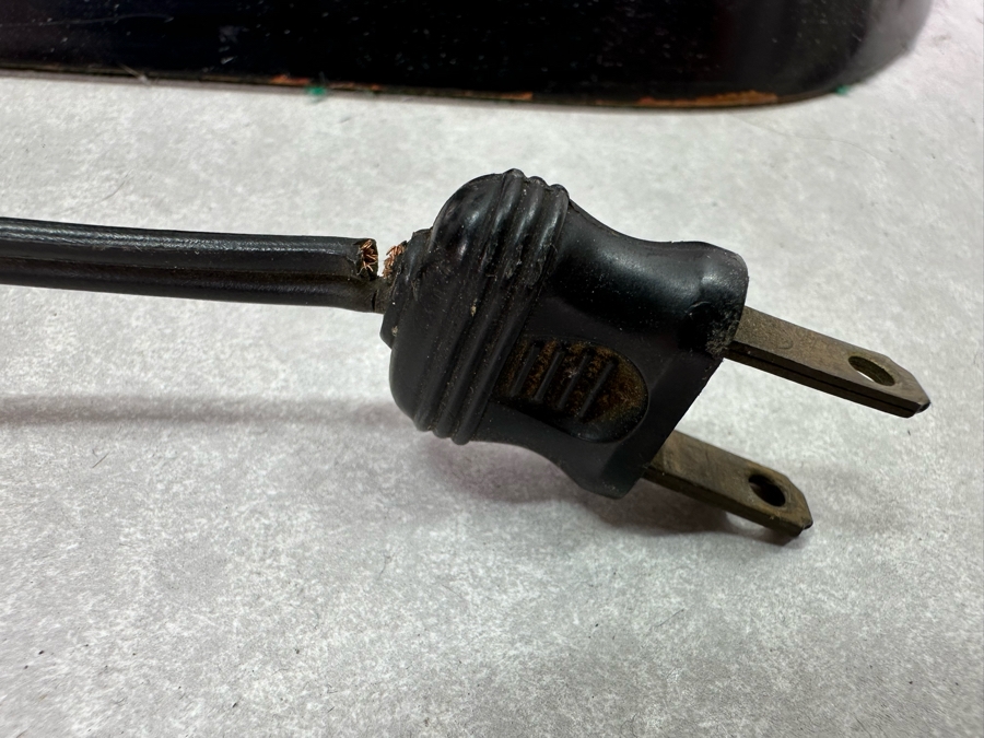 Vintage Mid-Century Modern Atomic Wood & Metal Table Lamp - Needs New Electrical Plug 30'H [Photo 6]