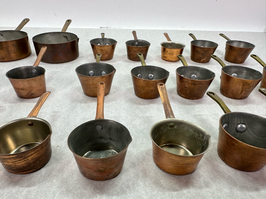 Collection Small Copper Cups With Handles: Hammacher Schlemmer, Country Kitchen & Made In Japan [Photo 4]