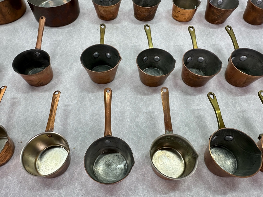 Collection Small Copper Cups With Handles: Hammacher Schlemmer, Country Kitchen & Made In Japan [Photo 5]