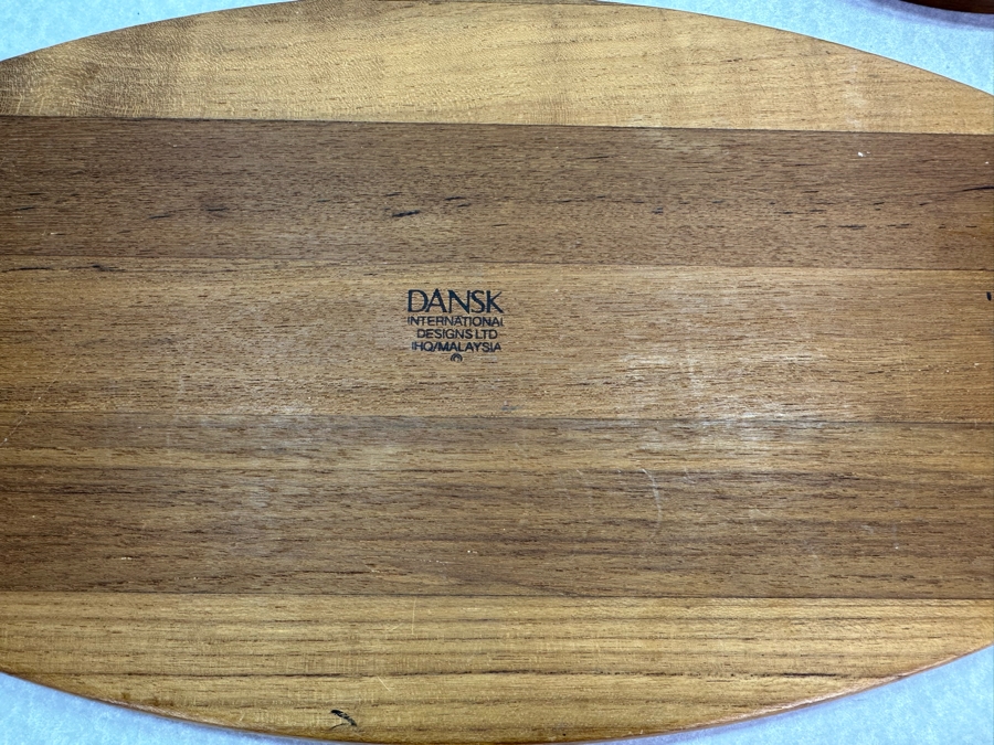 (3) Dansk Denmark Wooden Serving Trays Largest Is 17.5'W [Photo 6]