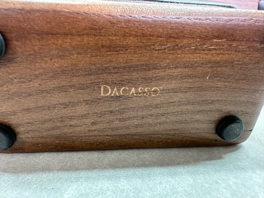 Vintage MCM Dacasso Desk Set And Pair Of Carved Wooden Antelope Bookends 8'H [Photo 7]