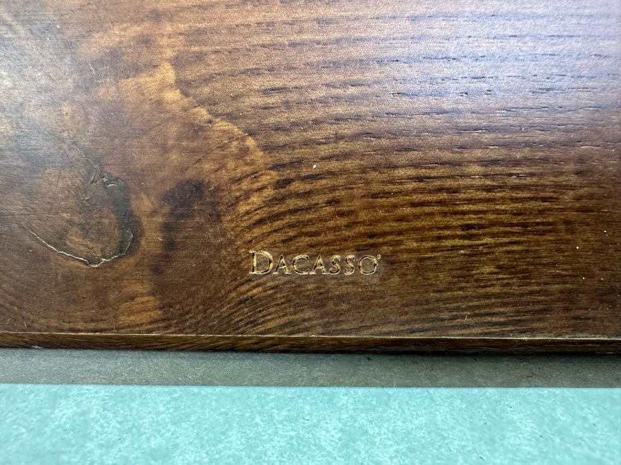 Vintage MCM Dacasso Desk Set And Pair Of Carved Wooden Antelope Bookends 8'H [Photo 6]