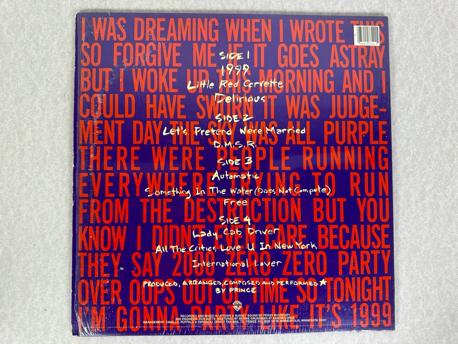 Vintage Prince 1999 Double Album Vinyl Record With $19.99 Price Tag [Photo 2]