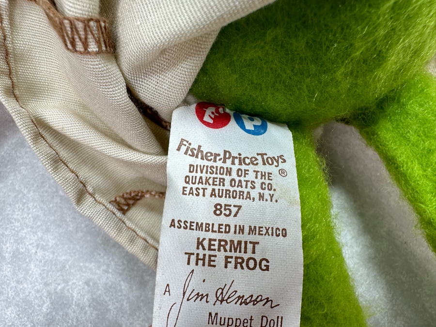 Vintage 1979 Dr. Seuss Eden Plush And Vintage Fisher-Price Toys Kermit The Frog Jim Henson Muppet Doll Plush [Photo 7]