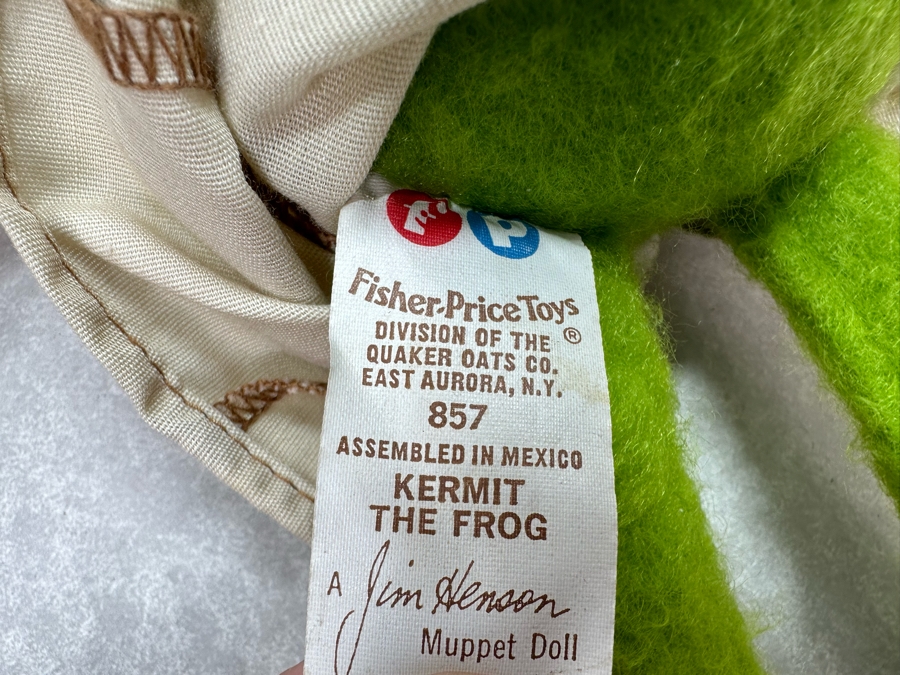 Vintage 1979 Dr. Seuss Eden Plush And Vintage Fisher-Price Toys Kermit The Frog Jim Henson Muppet Doll Plush [Photo 8]