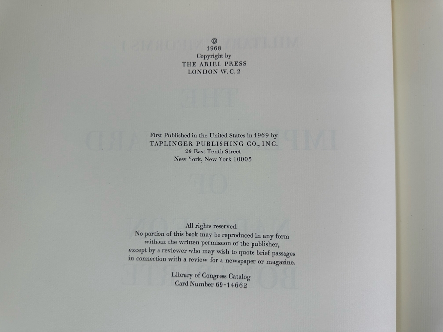 Vintage 1969 Taplinger Publishing Co. Military Uniforms I Of The Imperial Guard Of Napoleon Bonaparte With 16 Full Color Plates [Photo 7]