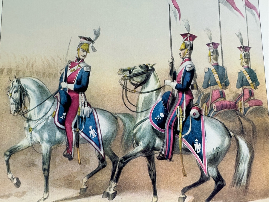 Vintage 1969 Taplinger Publishing Co. Military Uniforms I Of The Imperial Guard Of Napoleon Bonaparte With 16 Full Color Plates [Photo 11]