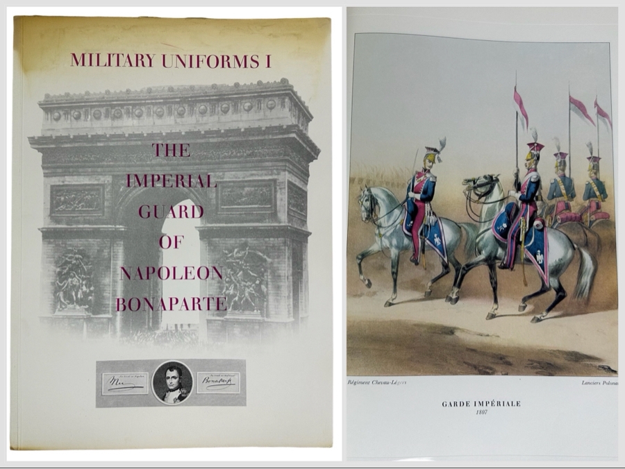 Vintage 1969 Taplinger Publishing Co. Military Uniforms I Of The Imperial Guard Of Napoleon Bonaparte With 16 Full Color Plates