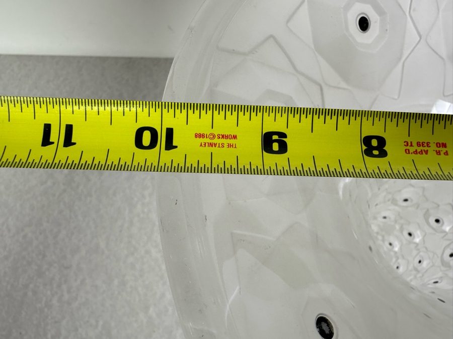 Stunning Vintage Art Glass Vase In The Style Of Lalique 10W X 10H [Photo 11]