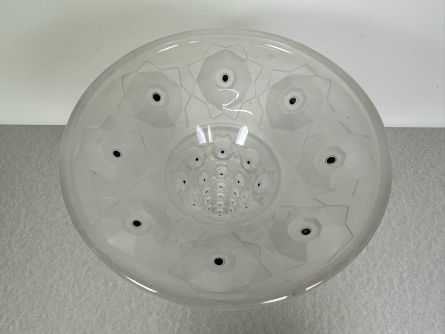 Stunning Vintage Art Glass Vase In The Style Of Lalique 10W X 10H [Photo 7]