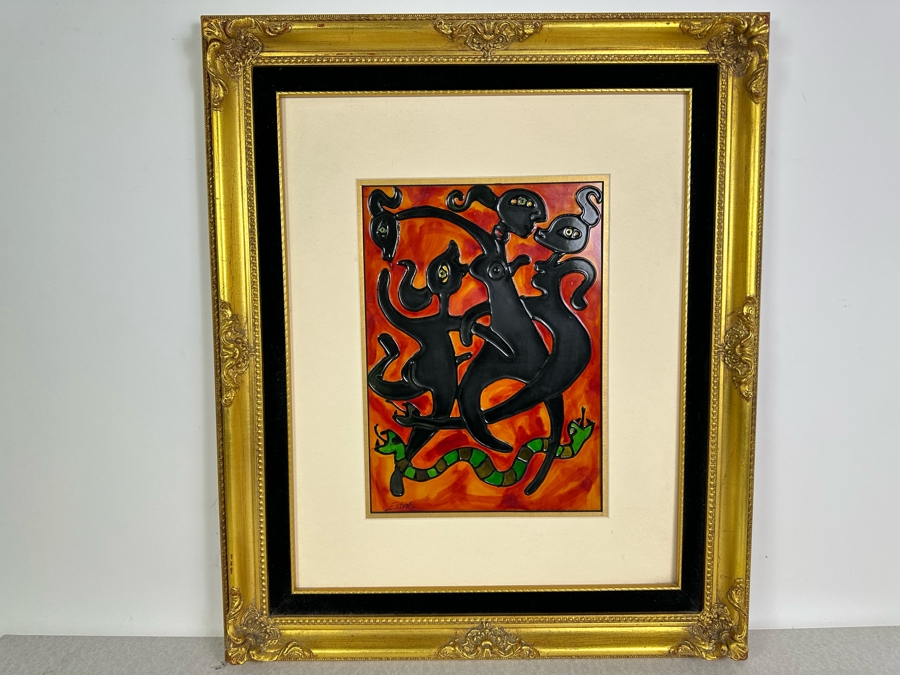 Vintage Original Artwork By Estrella 9.5 X 13 [Photo 2]