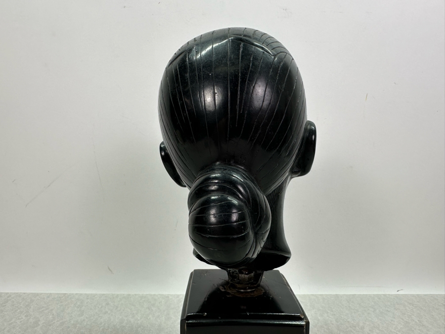 Vintage Metal Vietnamese Woman Bust Sculpture 10'H [Photo 9]