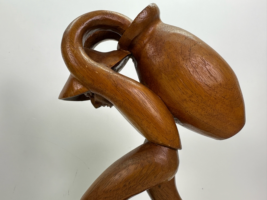 Three Hand Carved Wooden Sculptures 11'H - 14.5'H [Photo 5]