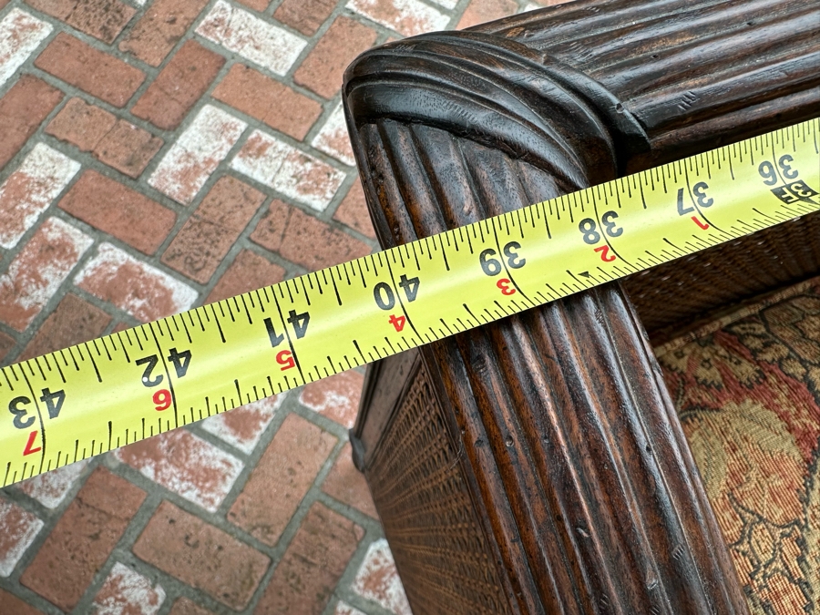 Pair Of Grand Oversize Cane Alexander and Mary By John-Richard Armchairs 40'W X 33'D X 37'H Estimate $4,000 [Photo 13]