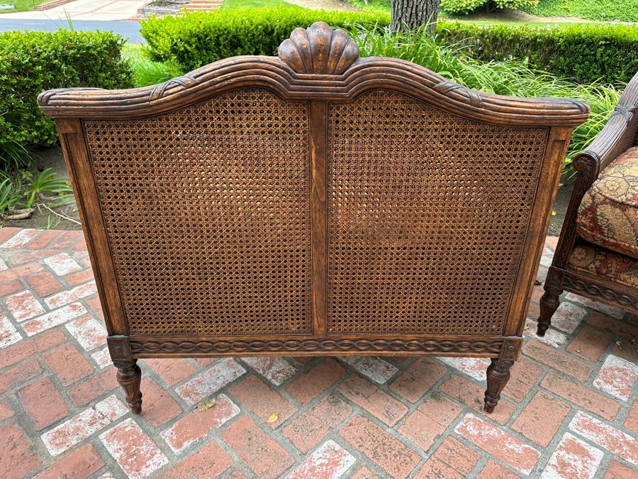 Pair Of Grand Oversize Cane Alexander and Mary By John-Richard Armchairs 40'W X 33'D X 37'H Estimate $4,000 [Photo 10]