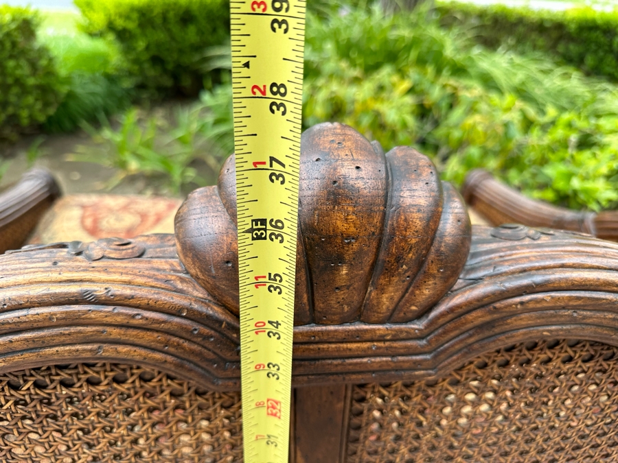 Pair Of Grand Oversize Cane Alexander and Mary By John-Richard Armchairs 40'W X 33'D X 37'H Estimate $4,000 [Photo 14]