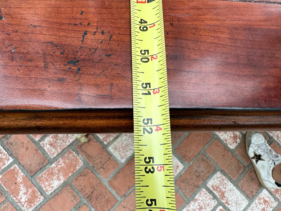 Impressive Henredon Furniture Burl Walnut Marquetry Top Formal Dining Table 92'W X 52'D X 30.5'H With One Leaf 22'W And Six Henredon Dining Chairs And Two Henredon Armchairs (8 Chairs Total) Estimate $10,000+ [Photo 25]