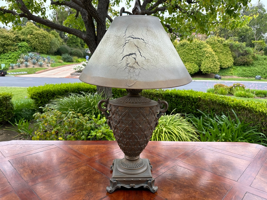 Plaster Urn Table Lamp 34'H [Photo 2]