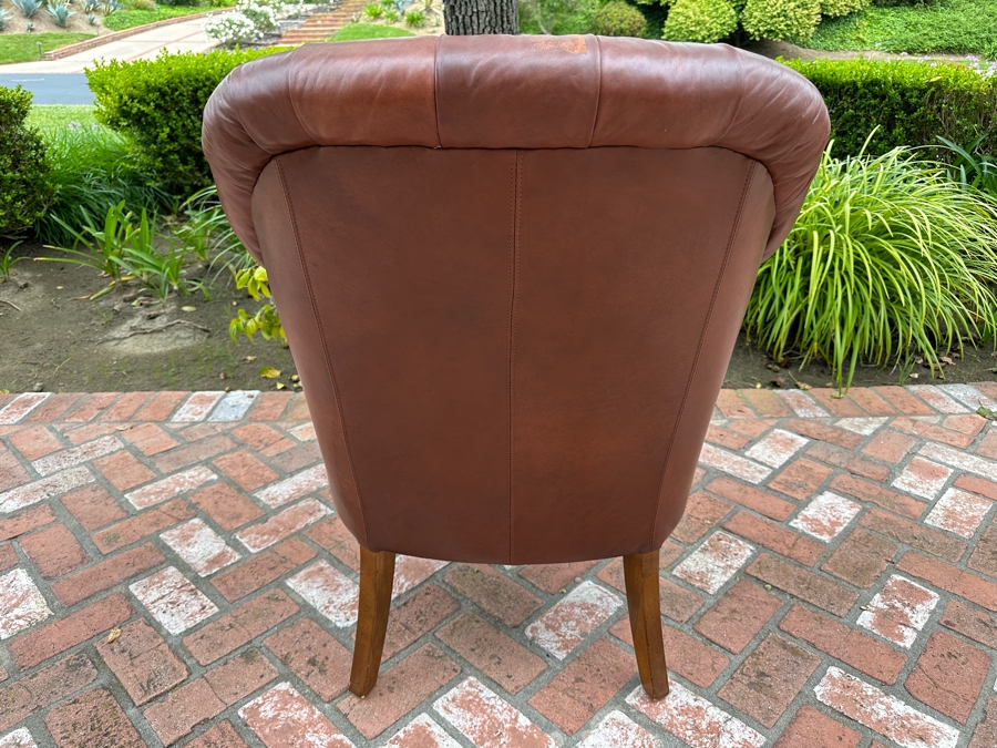 Drexel Heritage Lillian August Leather Armchair 29'W [Photo 7]