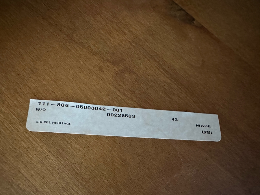 Drexel Heritage Cabinet Credenza With Inset Italian Marble 53.5'W X 22'D X 38.5'H [Photo 9]