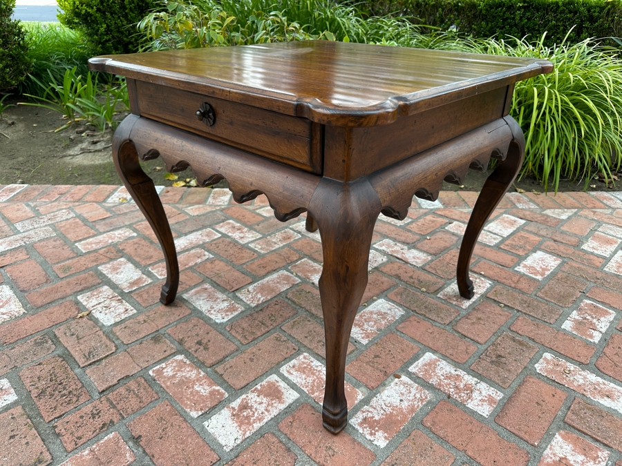 Drexel Heritage Wooden Sidetable With Drawer 30.5'W X 26'H [Photo 7]