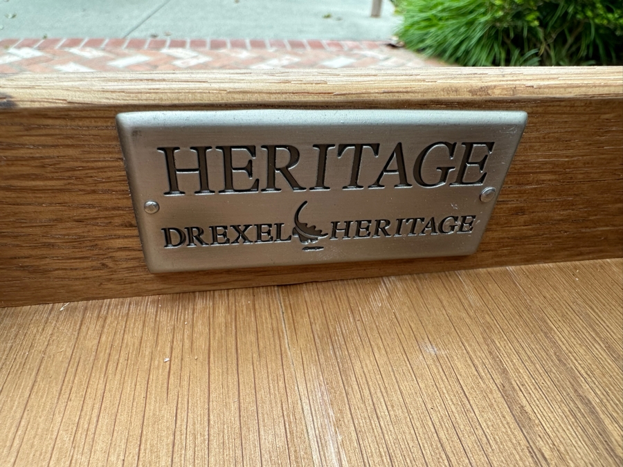 Drexel Heritage Wooden Sidetable With Drawer 30.5'W X 26'H [Photo 5]