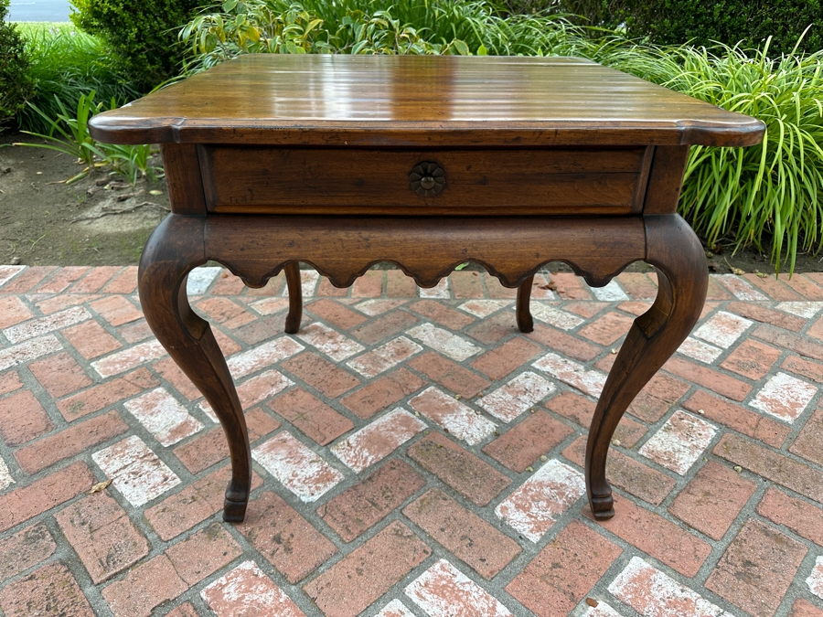 Drexel Heritage Wooden Sidetable With Drawer 30.5'W X 26'H [Photo 1]