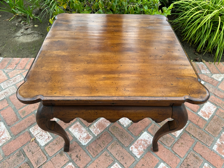 Drexel Heritage Wooden Sidetable With Drawer 30.5'W X 26'H [Photo 4]