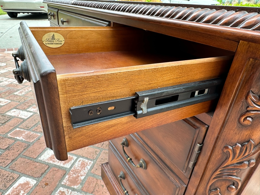 Seven Seas By Hooker Furniture Wooden Office Desk 6'W X 2'D X 31.5'H [Photo 9]