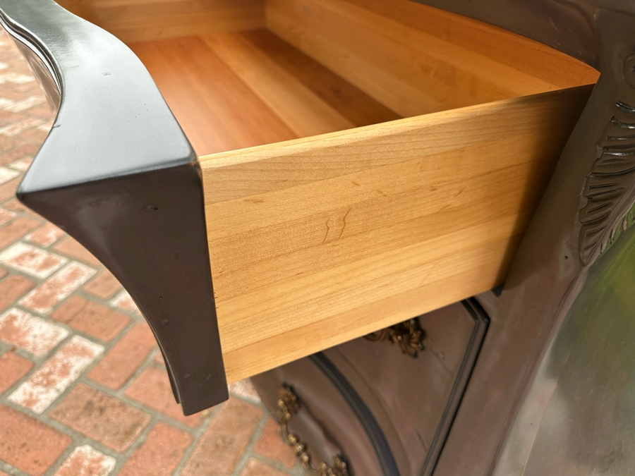 Pair Of Impressive Century Furniture Bombe Chest Of Drawers Dressers Nightstands 48'W X 22'D X 36'H [Photo 7]