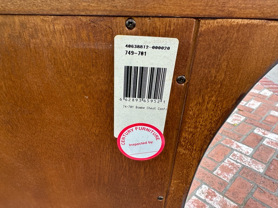 Pair Of Impressive Century Furniture Bombe Chest Of Drawers Dressers Nightstands 48'W X 22'D X 36'H [Photo 11]