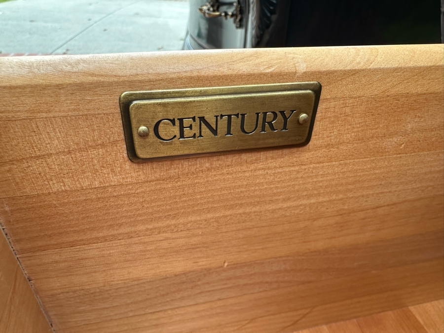 Pair Of Impressive Century Furniture Bombe Chest Of Drawers Dressers Nightstands 48'W X 22'D X 36'H [Photo 6]