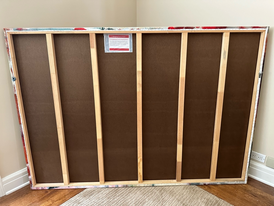 Renewed Passport Abstract Wrapped Canvas On Board Print Glossy Finish By Chelsea Art Studio 68' X 47' Retails $1,200 [Photo 5]