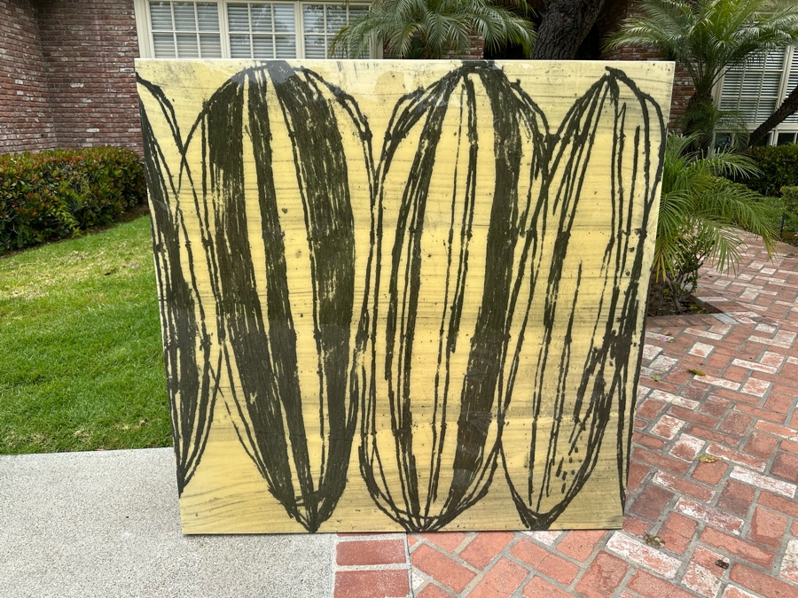 Exercise In Form VI By Fern Cassidy Wrapped Canvas On Board Print 54' X 54' Retails $1,600 [Photo 2]