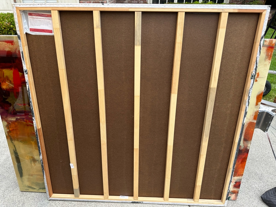 Exercise In Form VI By Fern Cassidy Wrapped Canvas On Board Print 54' X 54' Retails $1,600 [Photo 9]