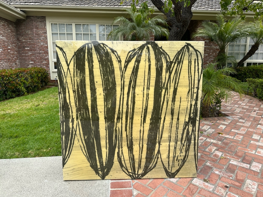 Exercise In Form VI By Fern Cassidy Wrapped Canvas On Board Print 54' X 54' Retails $1,600 [Photo 3]