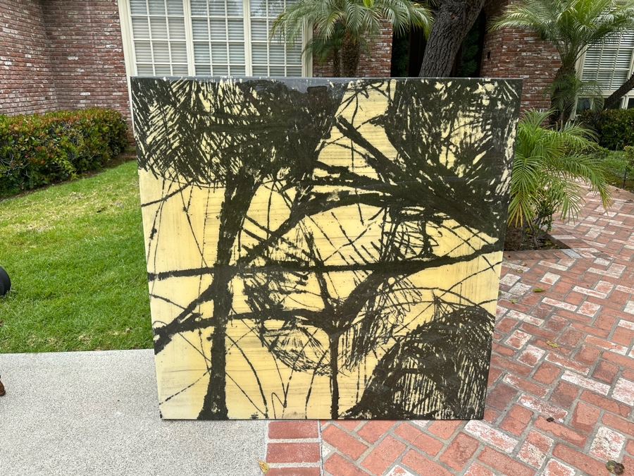 Exercise In Form VIII By Fern Cassidy Wrapped Canvas On Board Print Glossy Finish 54' X 54' Retails $1,600 [Photo 4]