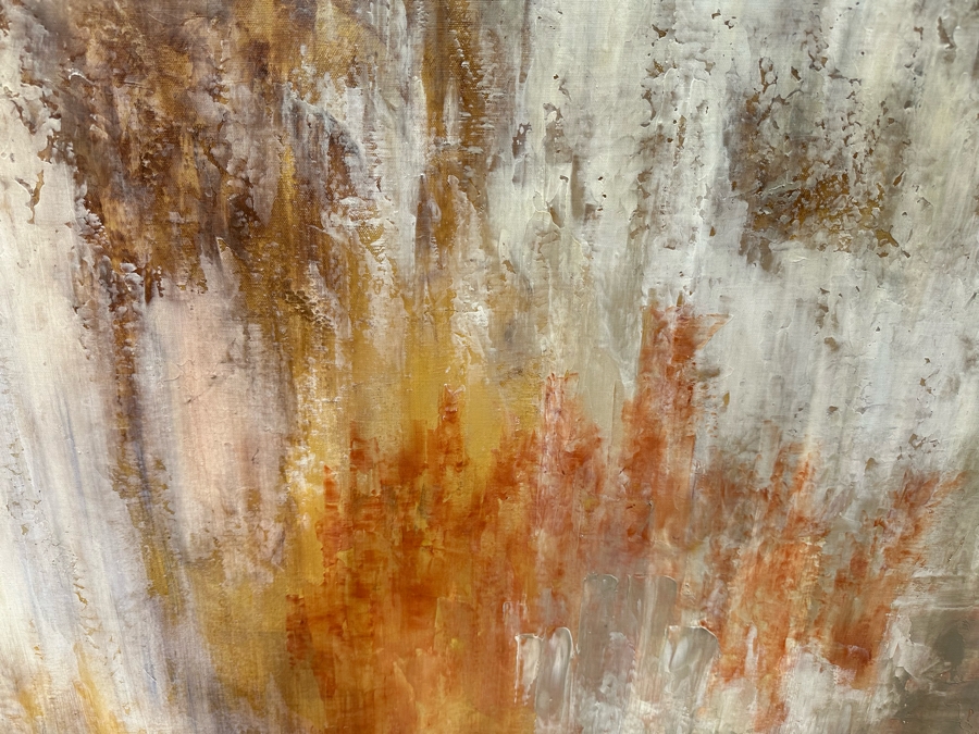 Abstract Stretched Canvas Print Titled 'Simply Spice' 54' X 54' [Photo 6]