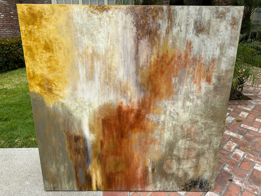 Abstract Stretched Canvas Print Titled 'Simply Spice' 54' X 54' [Photo 3]