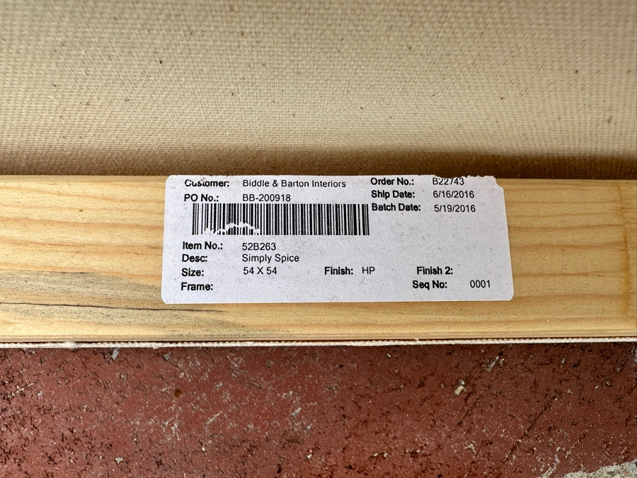 Abstract Stretched Canvas Print Titled 'Simply Spice' 54' X 54' [Photo 7]