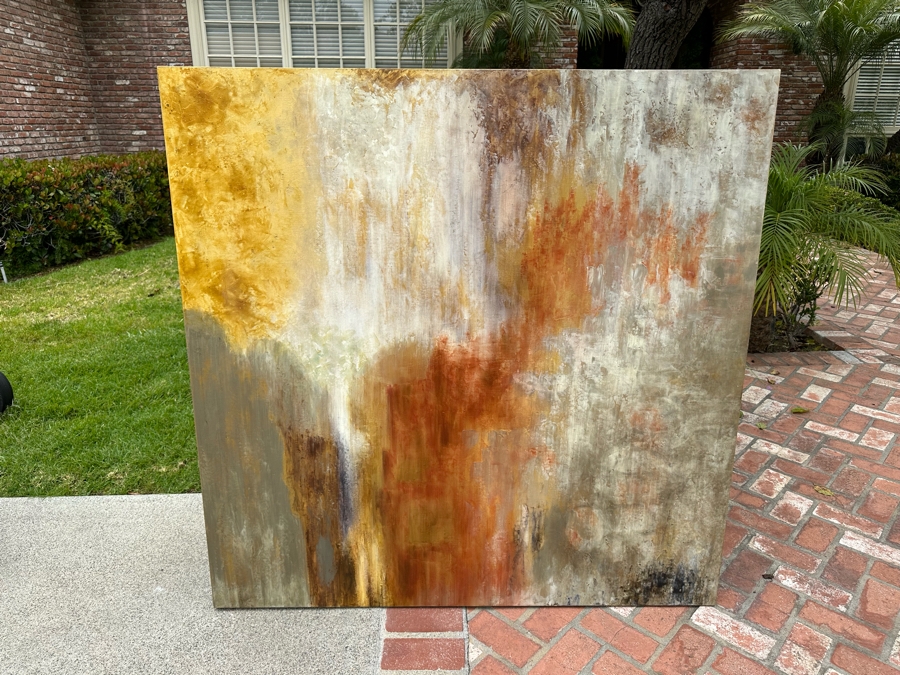 Abstract Stretched Canvas Print Titled 'Simply Spice' 54' X 54' [Photo 2]