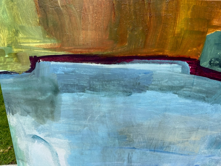 Abstract Stretched Canvas Print Titled 'Entagle IV' 54' X 54' Retails $1,200 [Photo 4]