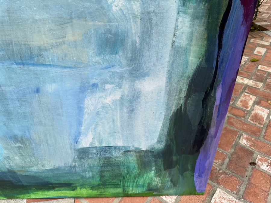 Abstract Stretched Canvas Print Titled 'Entagle IV' 54' X 54' Retails $1,200 [Photo 7]