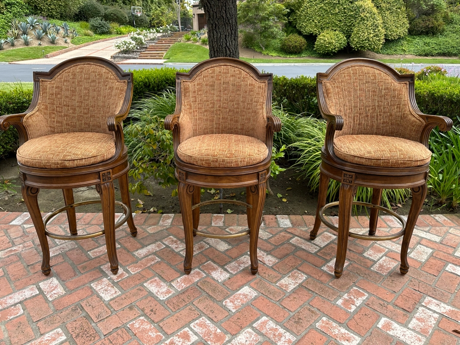 Three Century Furniture Swivel Upholstered Barstools 30' Seat Height 48'H [Photo 2]
