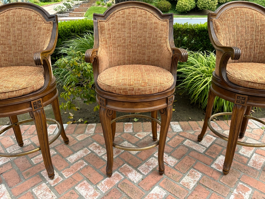 Three Century Furniture Swivel Upholstered Barstools 30' Seat Height 48'H [Photo 4]
